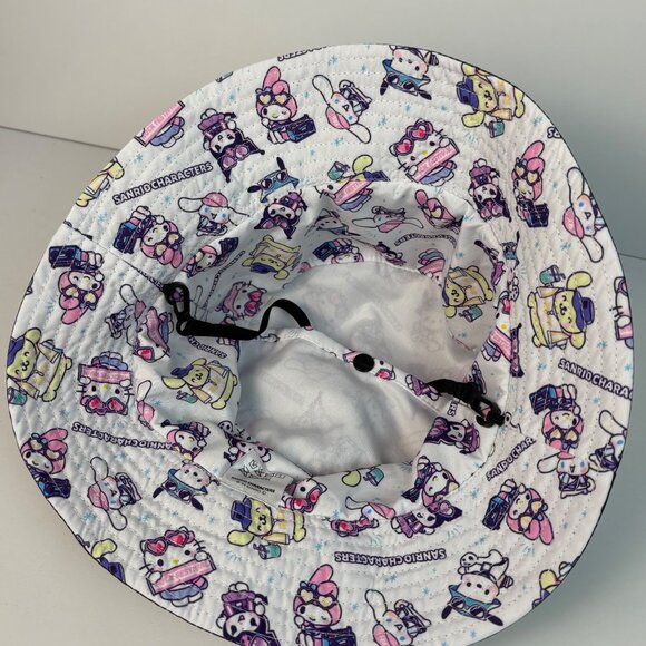 Sanrio Characters Gray Bucket Hat Adult Detachable Adjustable Strap Pocket - Picture 7 of 12